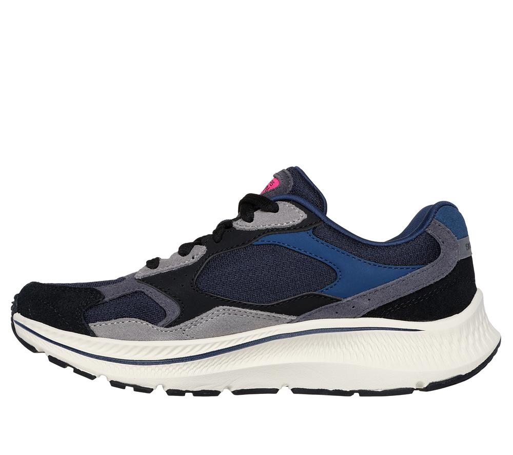 Women Skechers GO RUN Consistent 2.0 - Retro Stride Sneakers Navy / Black  USA |  8475-CUDOE