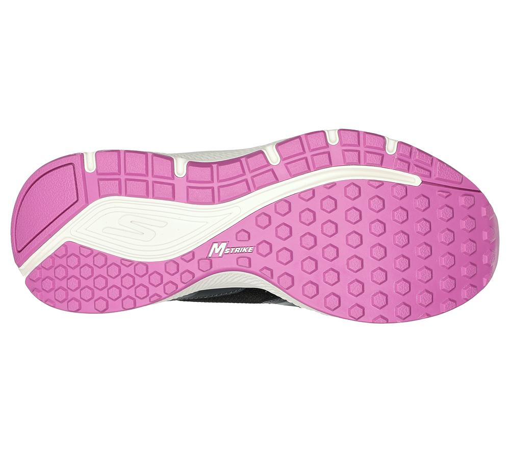 Women Skechers GO RUN Consistent - Anahita Lace Up Shoes Black / Purple  USA |  2675-GXOQN