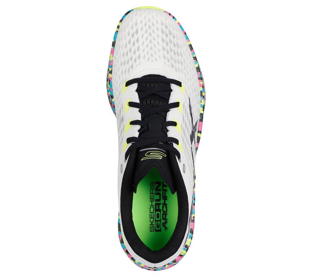Women Skechers GO RUN RAZOR 5 Sneakers White / Multicolor  USA |  7490-CNEYW
