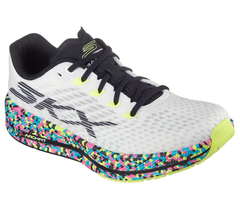 Women Skechers GO RUN RAZOR 5 Sneakers White / Multicolor  USA |  7490-CNEYW
