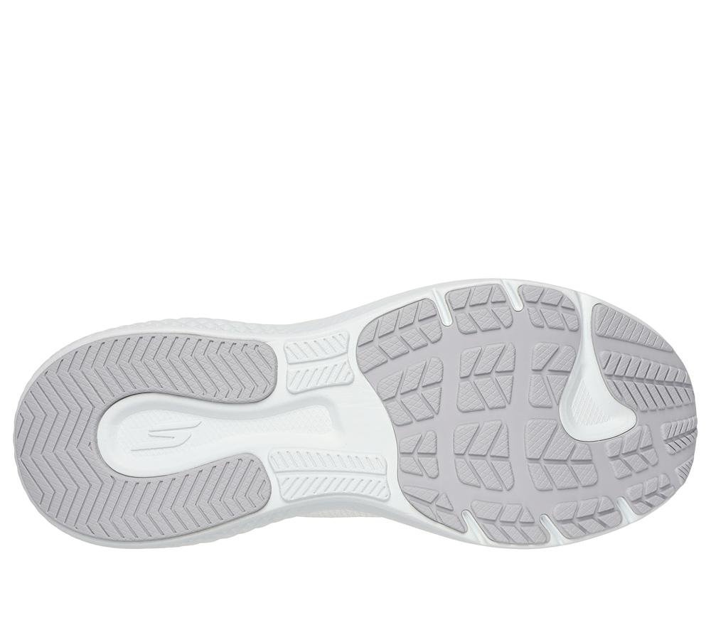 Women Skechers GO RUN Supersonic Max Lace Up Shoes White / Silver  USA |  2830-YKUMD