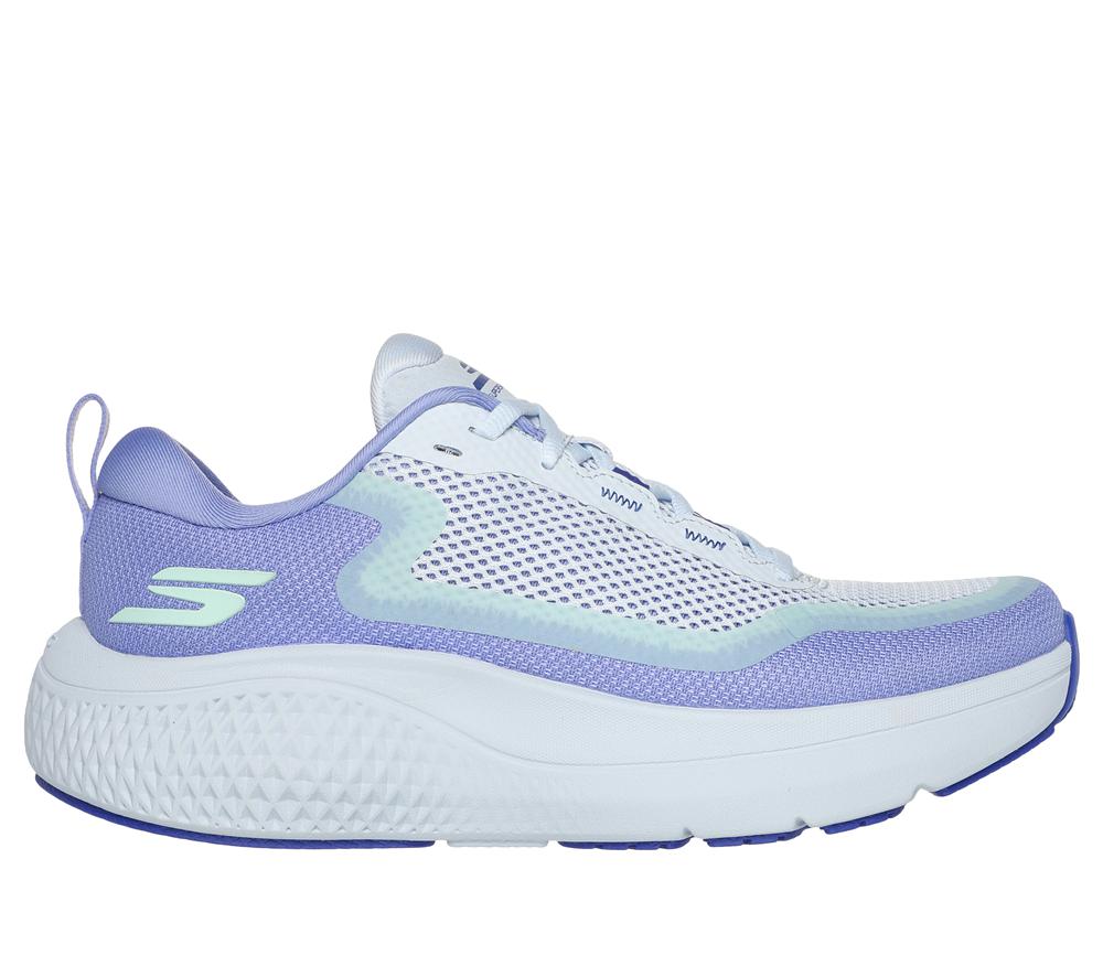 Women Skechers GO RUN Supersonic Max Lace Up Shoes Lavender / Aqua  USA |  6193-GXEKC