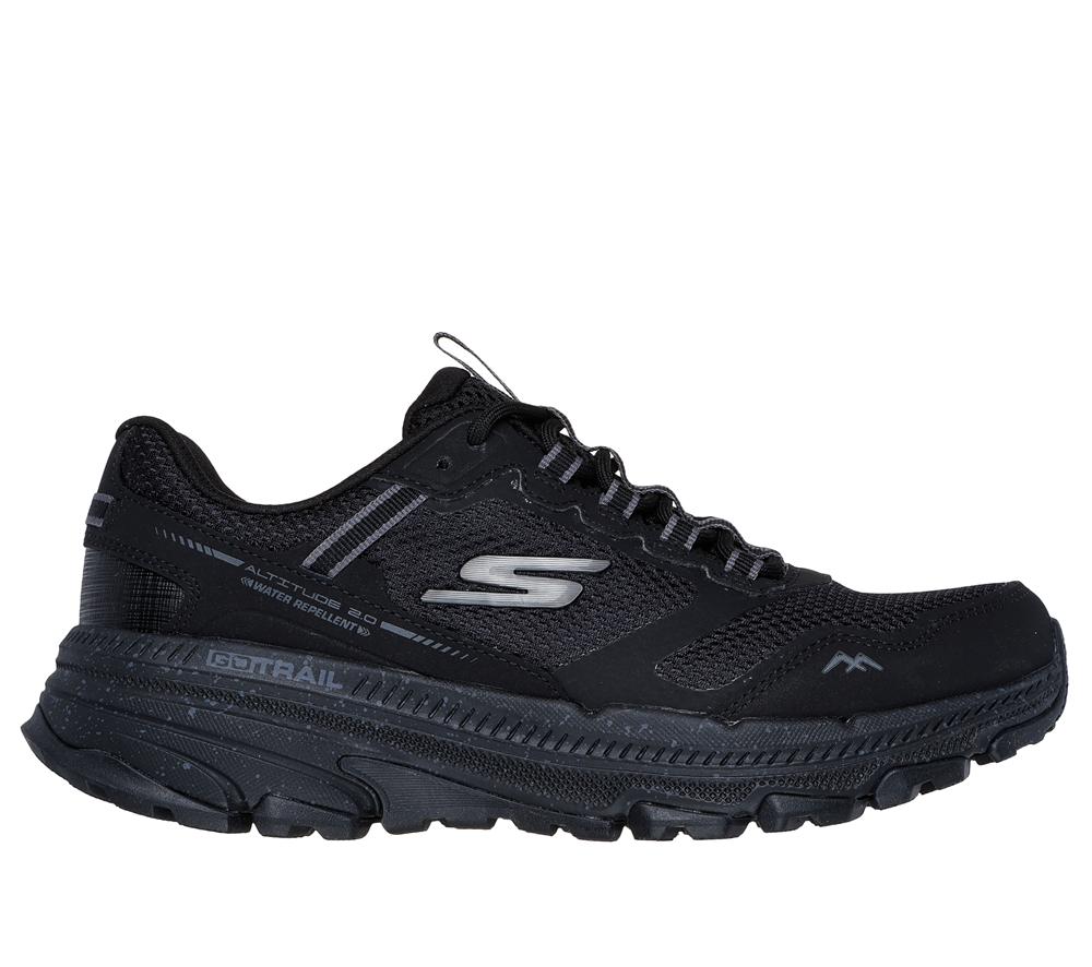 Women Skechers GO RUN Trail Altitude 2.0 - Ravine Lace Up Shoes Black  USA |  5648-BWNDH