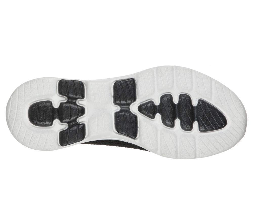 Women Skechers GO WALK 5 - Spontaneous Slip On Shoes Black / White  USA |  1527-THZCL