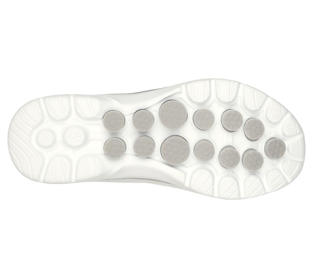 Women Skechers GO WALK 6 - Bold Vision Slip On Shoes White  USA |  3462-MAHPQ
