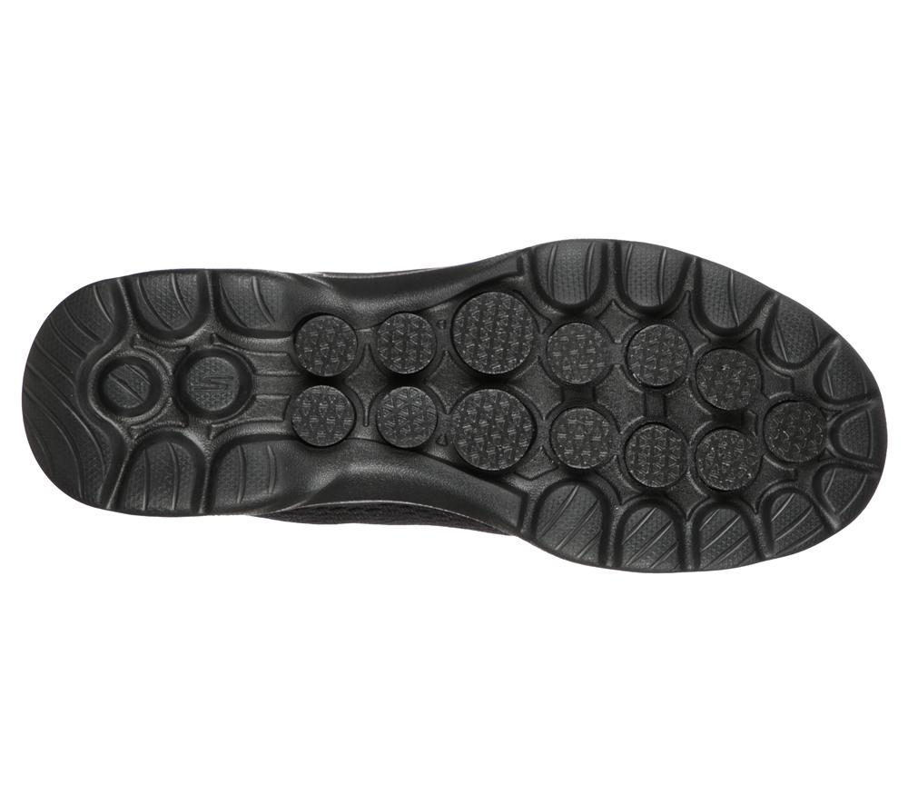 Women Skechers GO WALK 6 - Bold Vision Sneakers Black  USA |  0195-EISDU