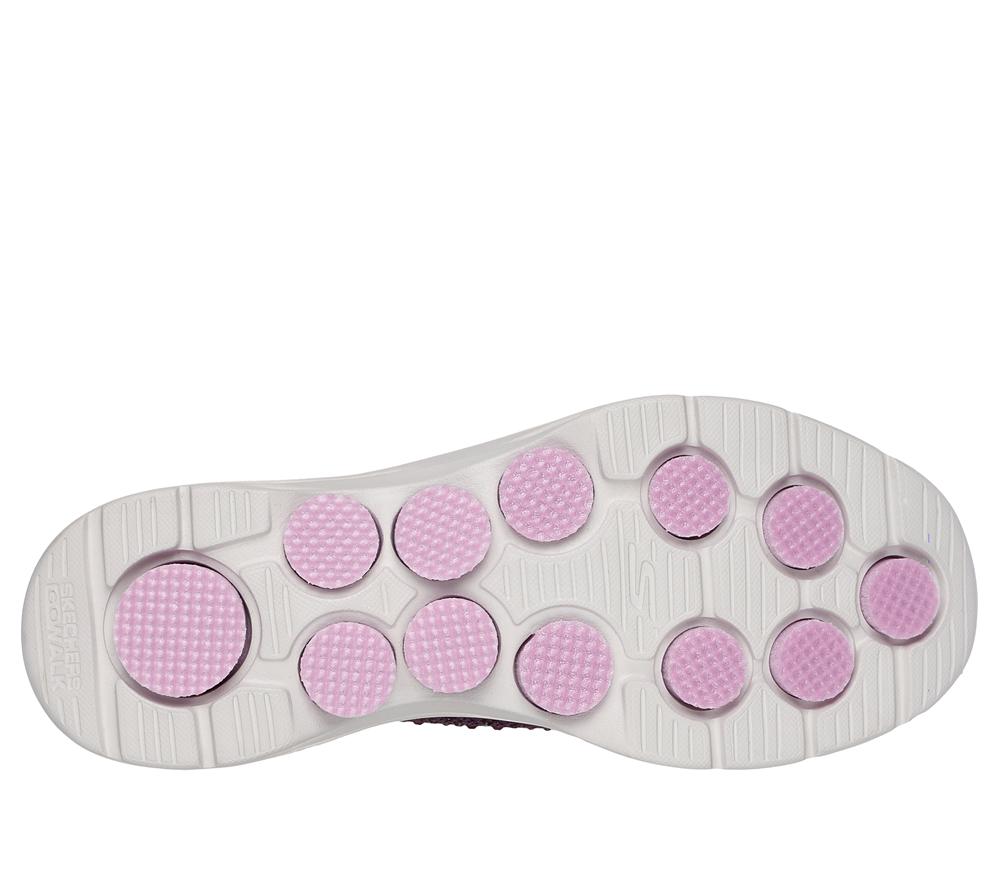 Women Skechers GO WALK 7 - Blink Slip On Shoes Plum Purple  USA |  9503-OULKF
