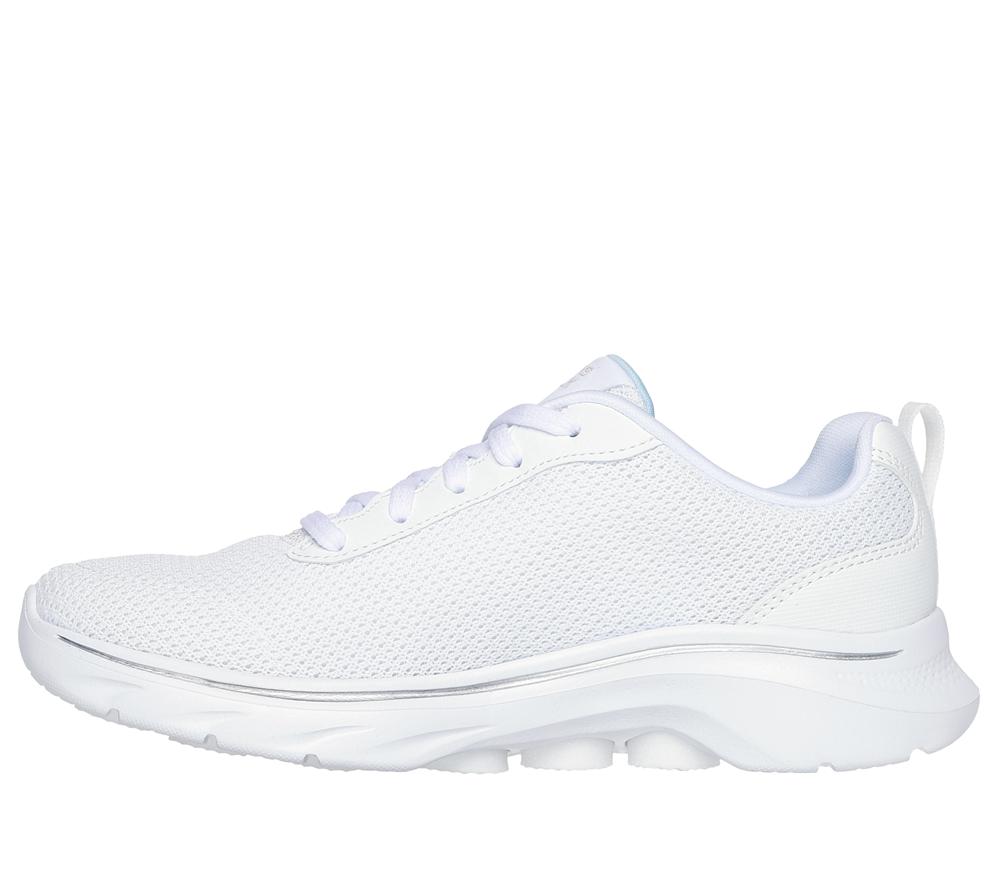 Women Skechers GO WALK 7 - Clear Path Lace Up Shoes White  USA |  1930-JMHYK