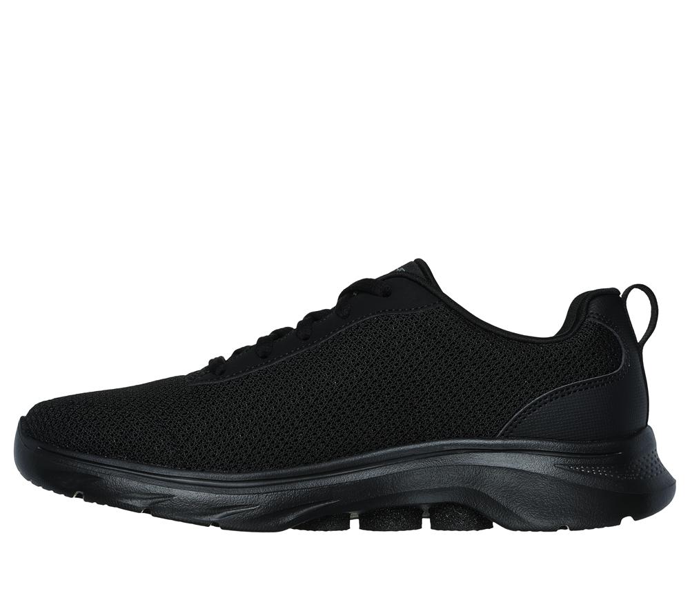 Women Skechers GO WALK 7 - Clear Path Lace Up Shoes Black  USA |  9126-FRHLY