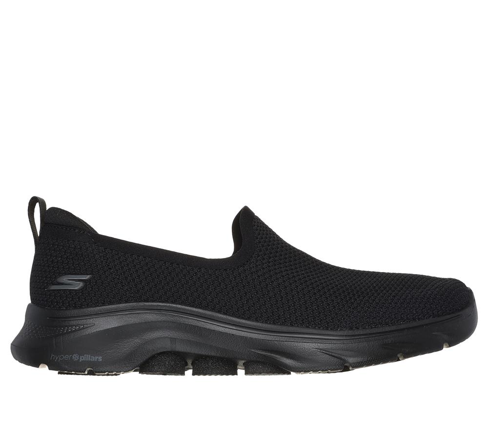 Women Skechers GO WALK 7 - Ivy Slip On Shoes Black  USA |  8109-YHBIF