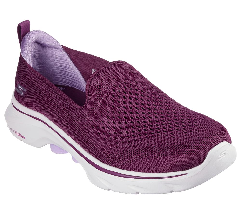 Women Skechers GO WALK 7 - Vina Sneakers Plum Purple  USA |  1784-ERUGZ