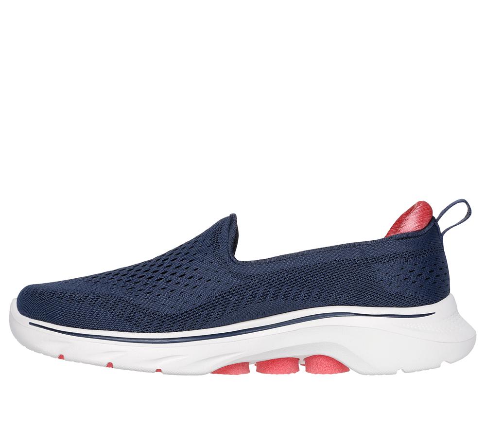 Women Skechers GO WALK 7 - Vina Sneakers Navy / Coral  USA |  2780-MCTBU