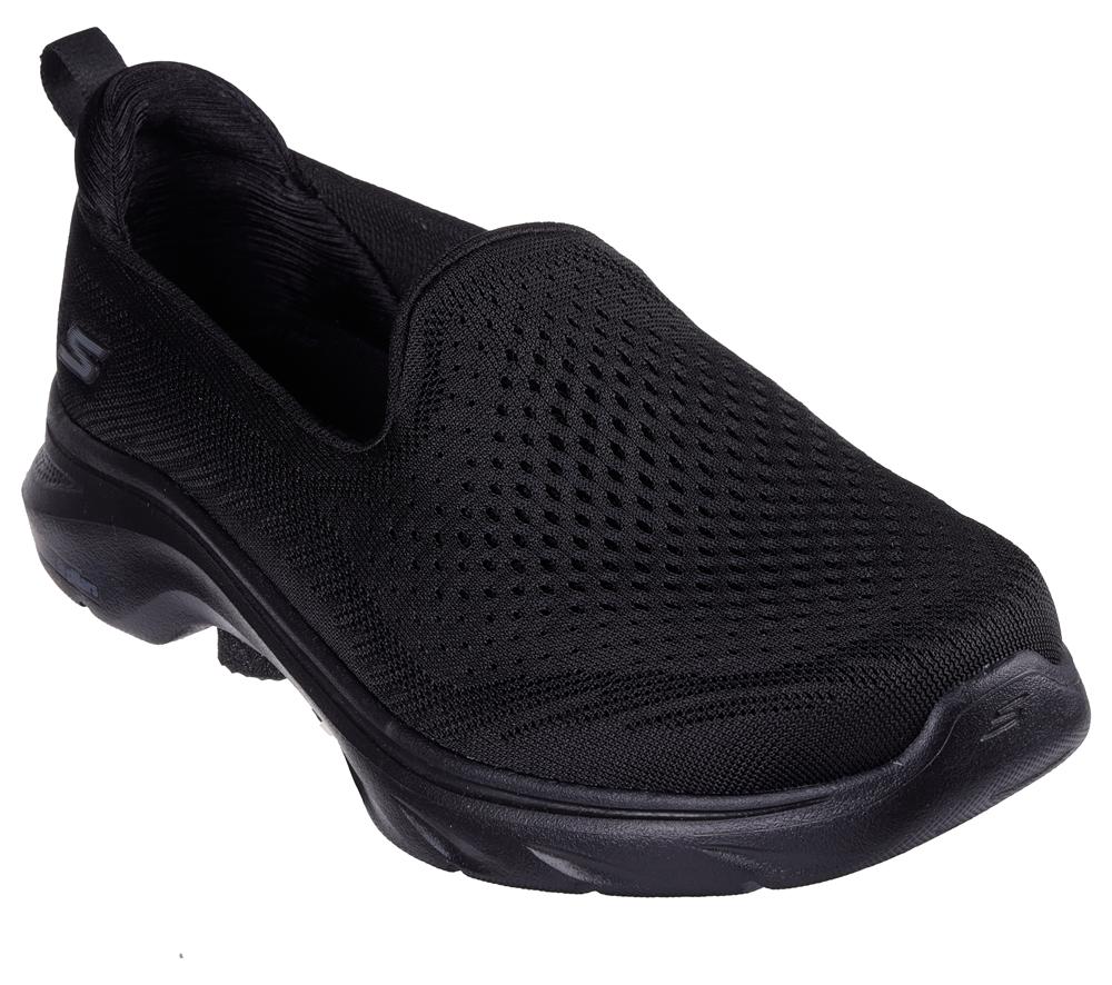 Women Skechers GO WALK 7 - Vina Sneakers Black  USA |  1865-YDBGT