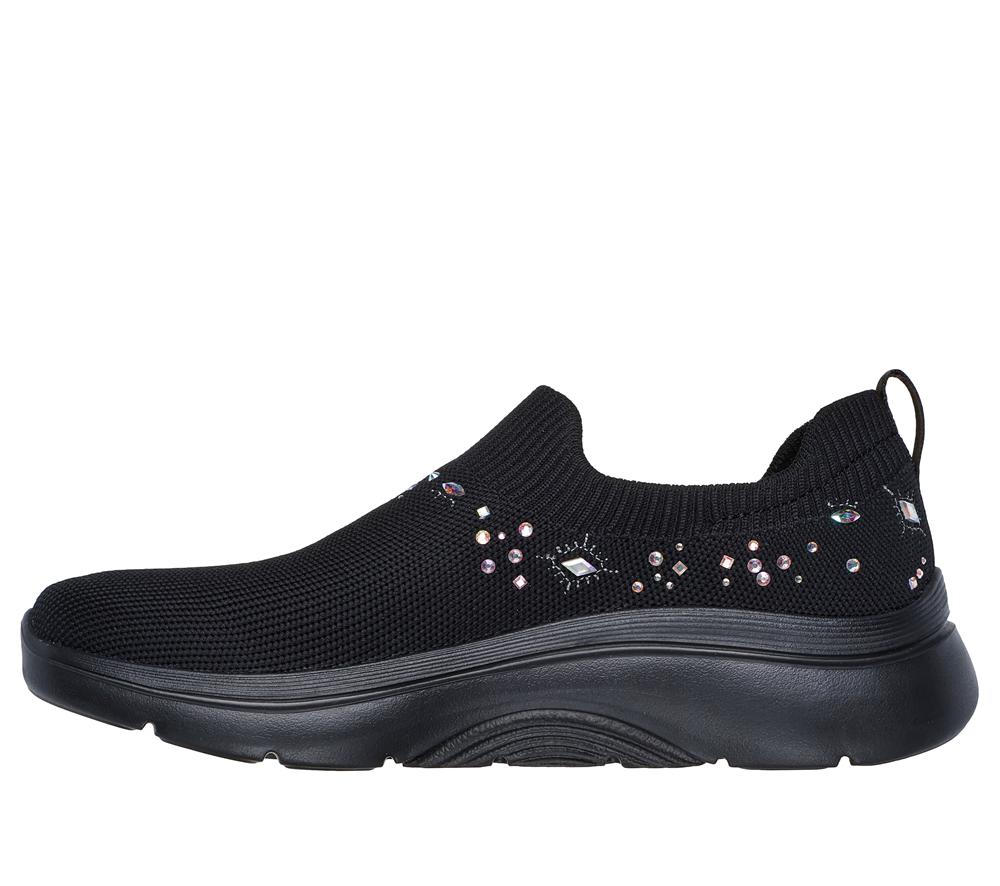 Women Skechers GO WALK Arch Fit 2.0 - Ayla Slip On Shoes Black  USA |  2147-UQBWA
