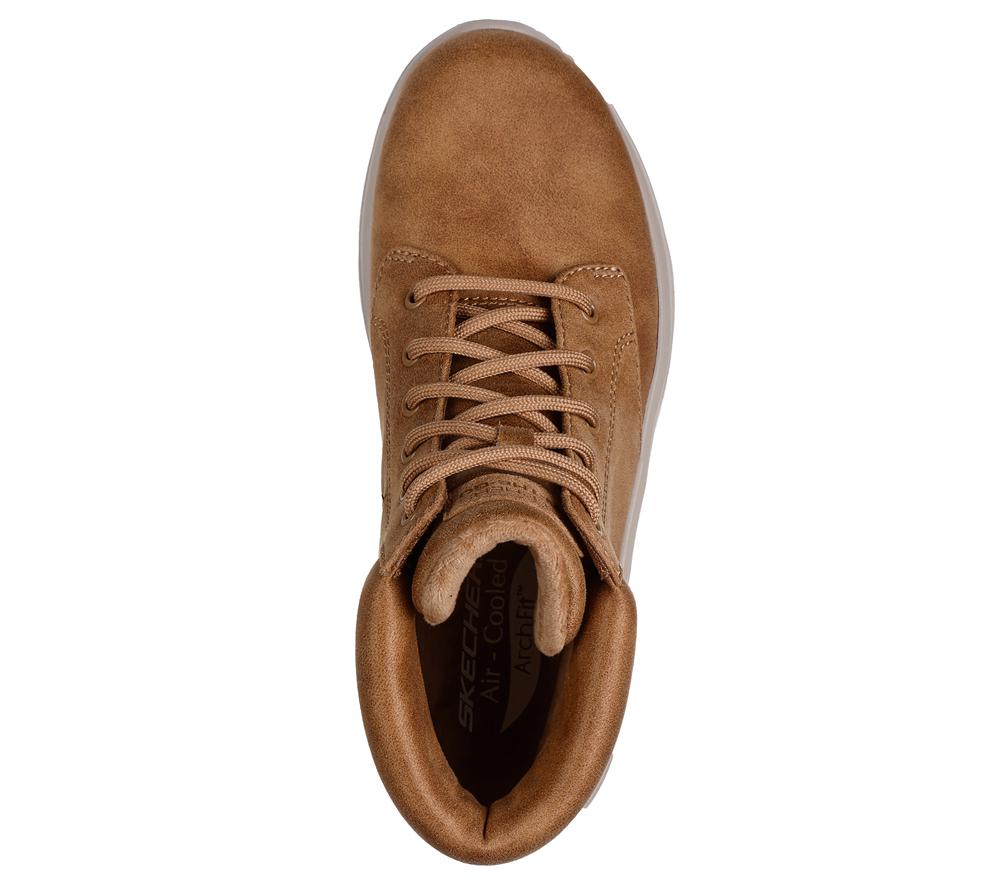 Women Skechers GO WALK Arch Fit 2.0 - Mountain View Boots Chestnut Brown  USA |  7103-UNWOF