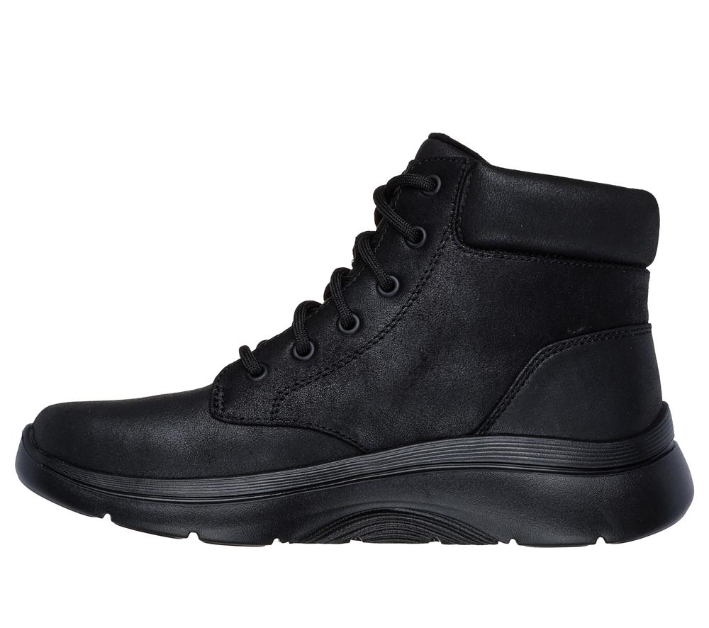 Women Skechers GO WALK Arch Fit 2.0 - Mountain View Boots Black  USA |  7452-KLXYI