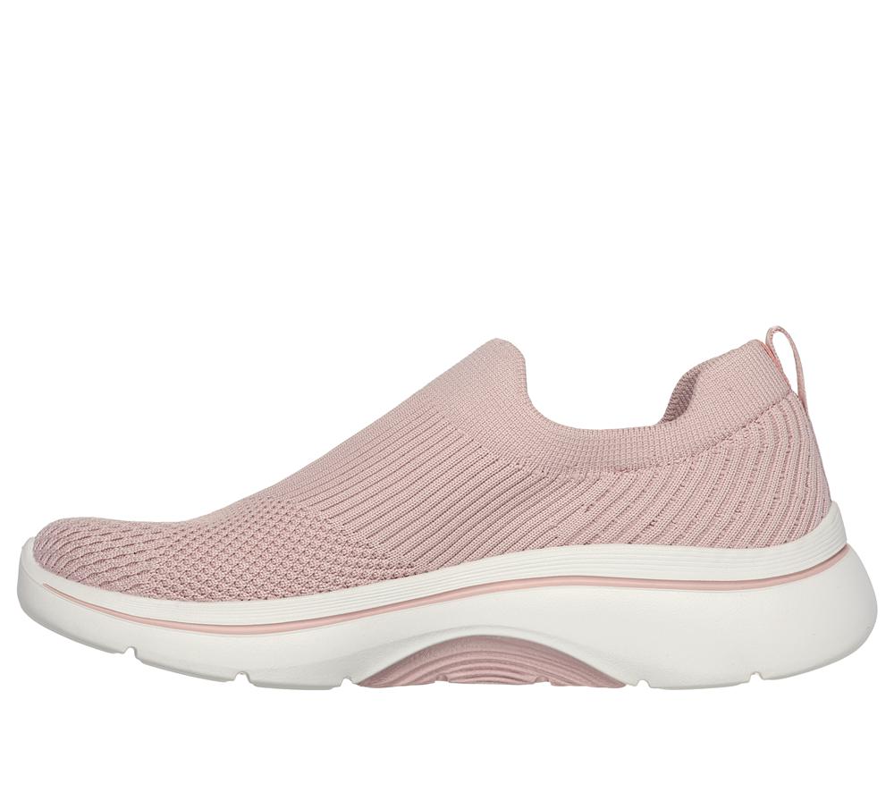 Women Skechers GO WALK Arch Fit 2.0 - Paityn Slip On Shoes Mauve Purple  USA |  0984-VEFHG