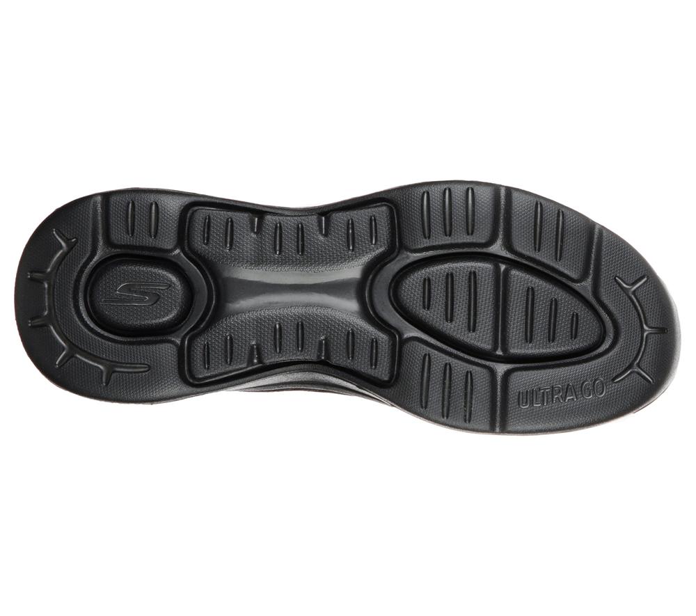 Women Skechers GO WALK Arch Fit - Iconic Slip On Shoes Black  USA |  0517-OMVHN