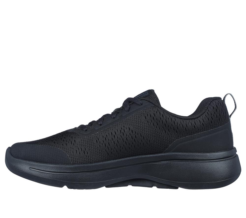 Women Skechers GO WALK Arch Fit - Uptown Summer Lace Up Shoes Black  USA |  4301-HAOIC