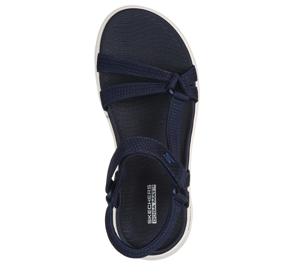 Women Skechers GO WALK Flex Sandal - Sublime Sandals Navy  USA |  9256-PLYMT