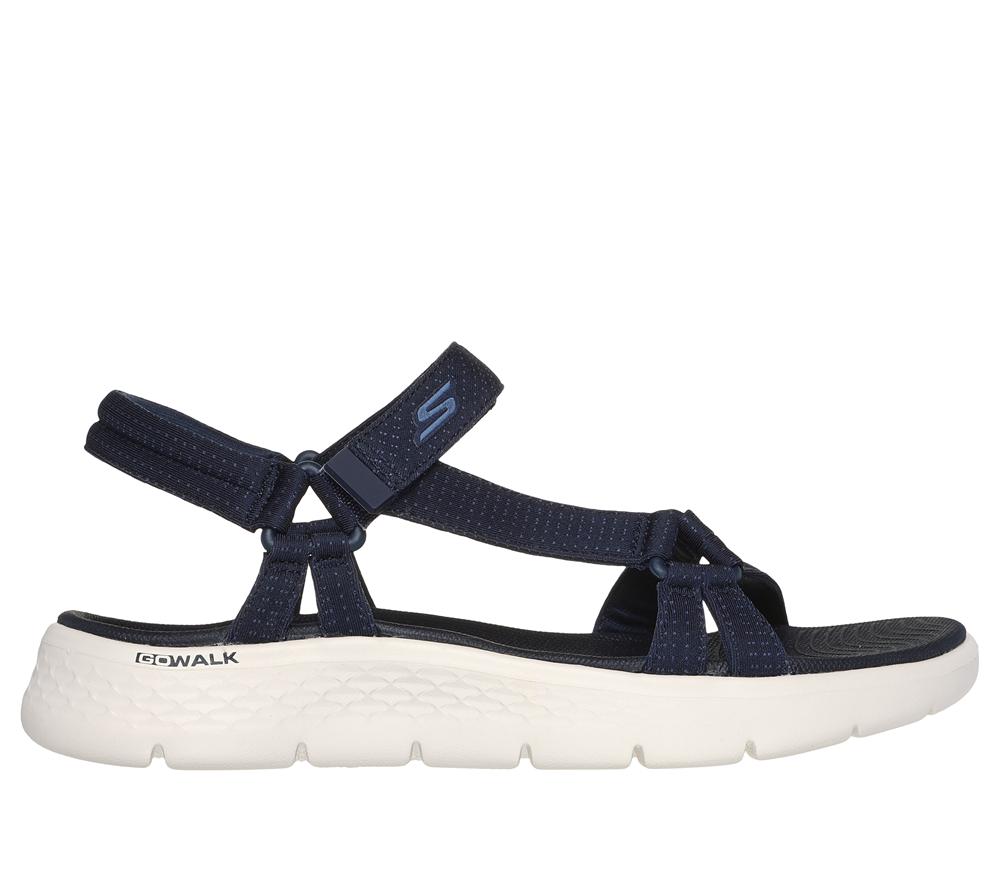 Women Skechers GO WALK Flex Sandal - Sublime Sandals Navy  USA |  9256-PLYMT