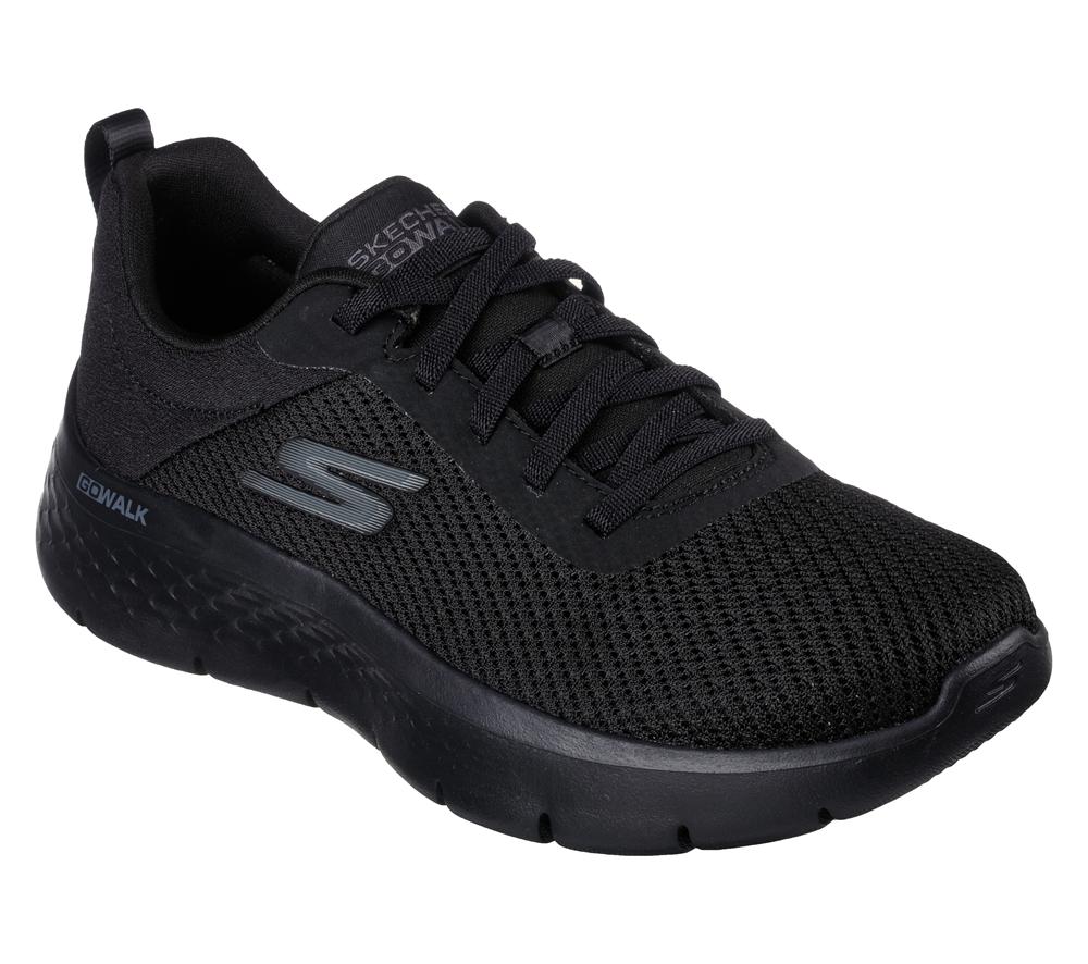 Women Skechers GO WALK Flex - Alani Lace Up Shoes Black  USA |  3291-YRUCV