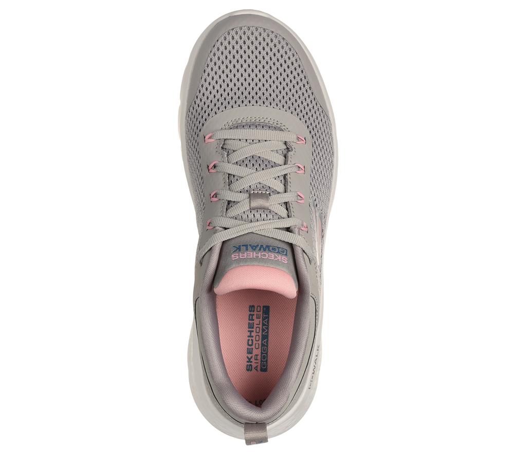 Women Skechers GO WALK Flex - Caley Sneakers Taupe / Pink  USA |  1658-XPYQF