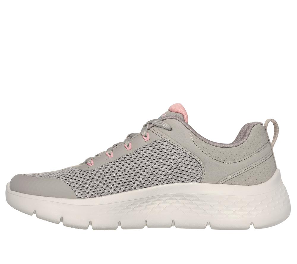 Women Skechers GO WALK Flex - Caley Sneakers Taupe / Pink  USA |  1658-XPYQF