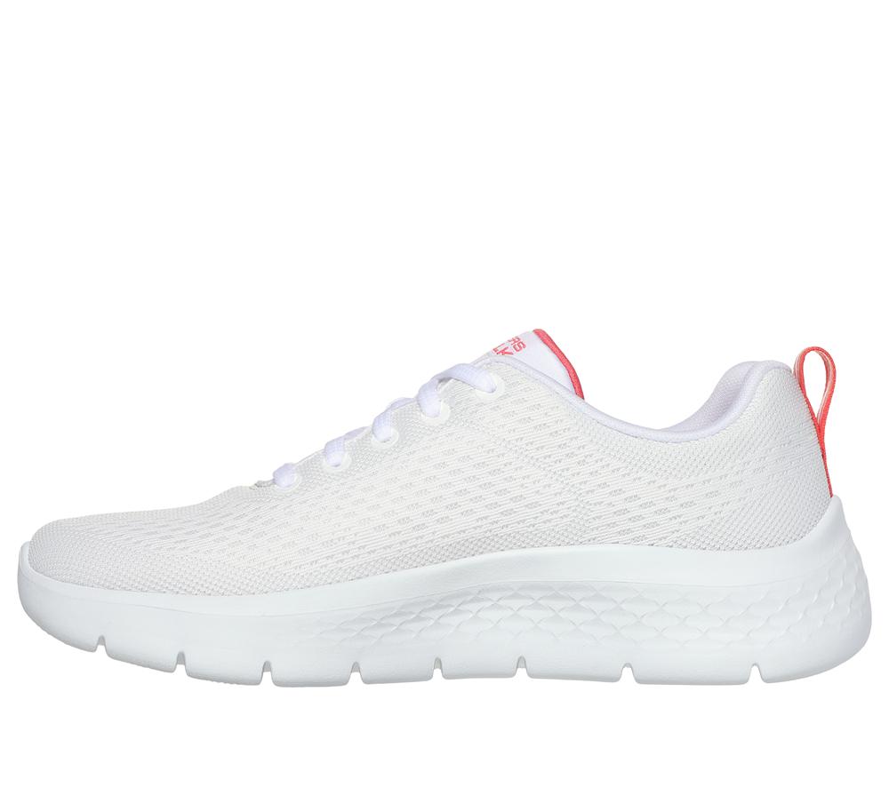 Women Skechers GO WALK Flex - Kali Sneakers White / Coral  USA |  3068-XNHYD