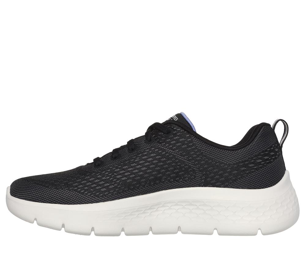 Women Skechers GO WALK Flex - Kali Sneakers Black / Lavender  USA |  7539-GPIZK
