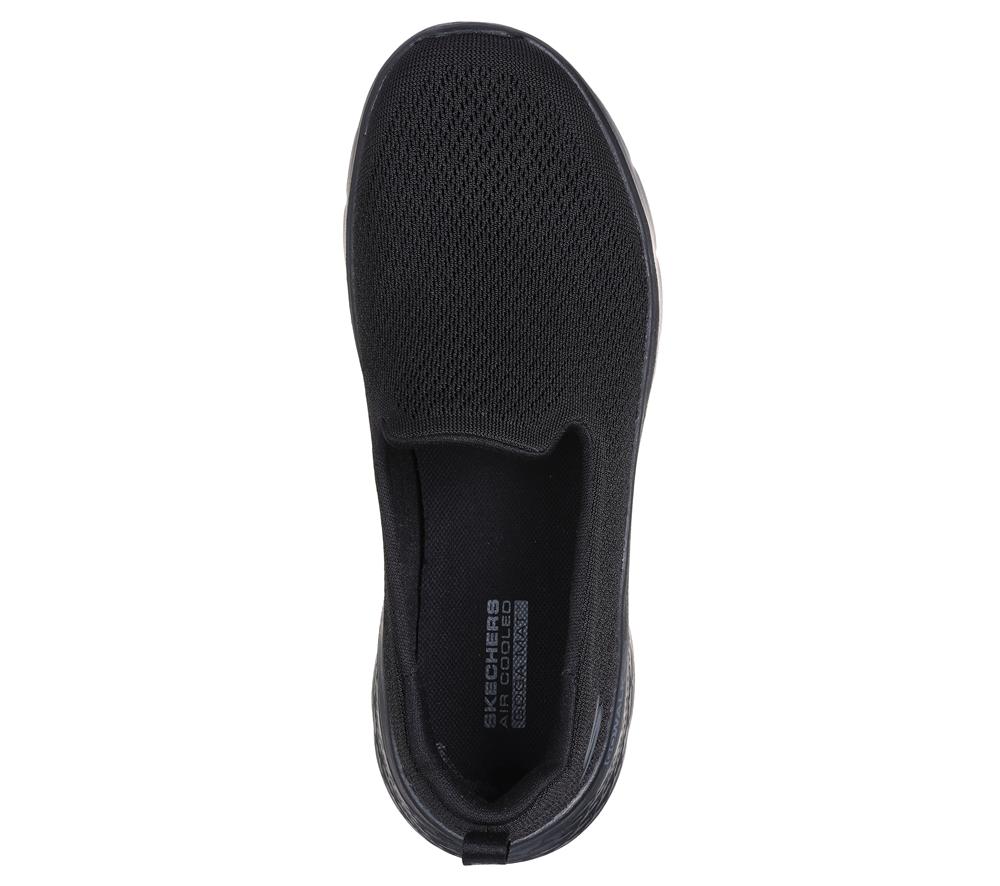 Women Skechers GO WALK Flex - Ocean Sunset Slip On Shoes Black  USA |  8217-RPNUT
