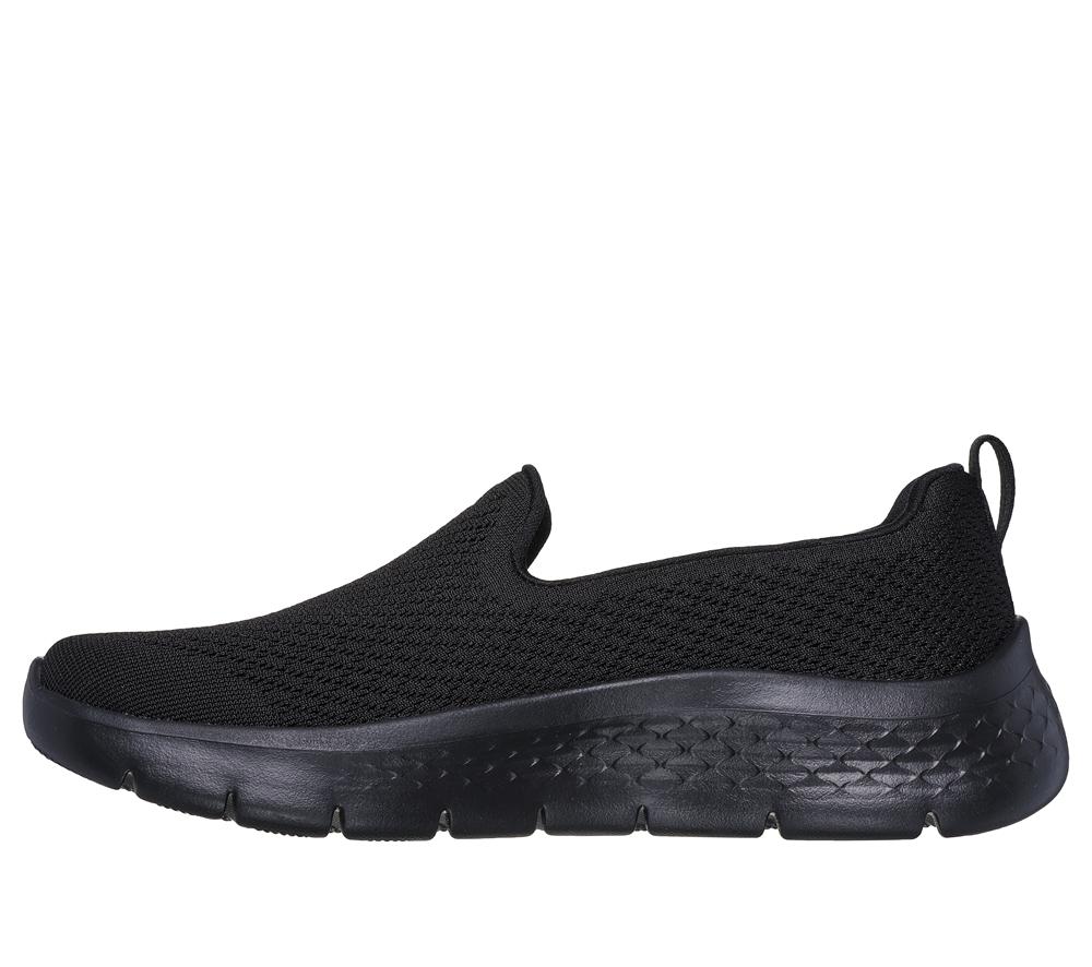 Women Skechers GO WALK Flex - Ocean Sunset Slip On Shoes Black  USA |  8217-RPNUT
