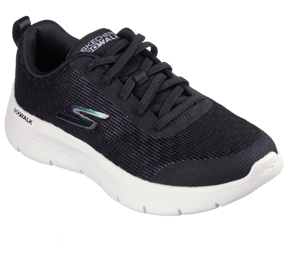 Women Skechers GO WALK Flex - Viva Sneakers Black / White  USA |  4761-ERLVU