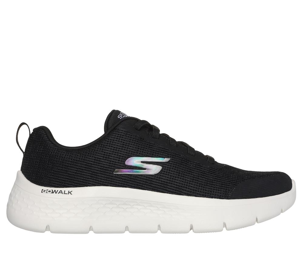 Women Skechers GO WALK Flex - Viva Sneakers Black / White  USA |  4761-ERLVU