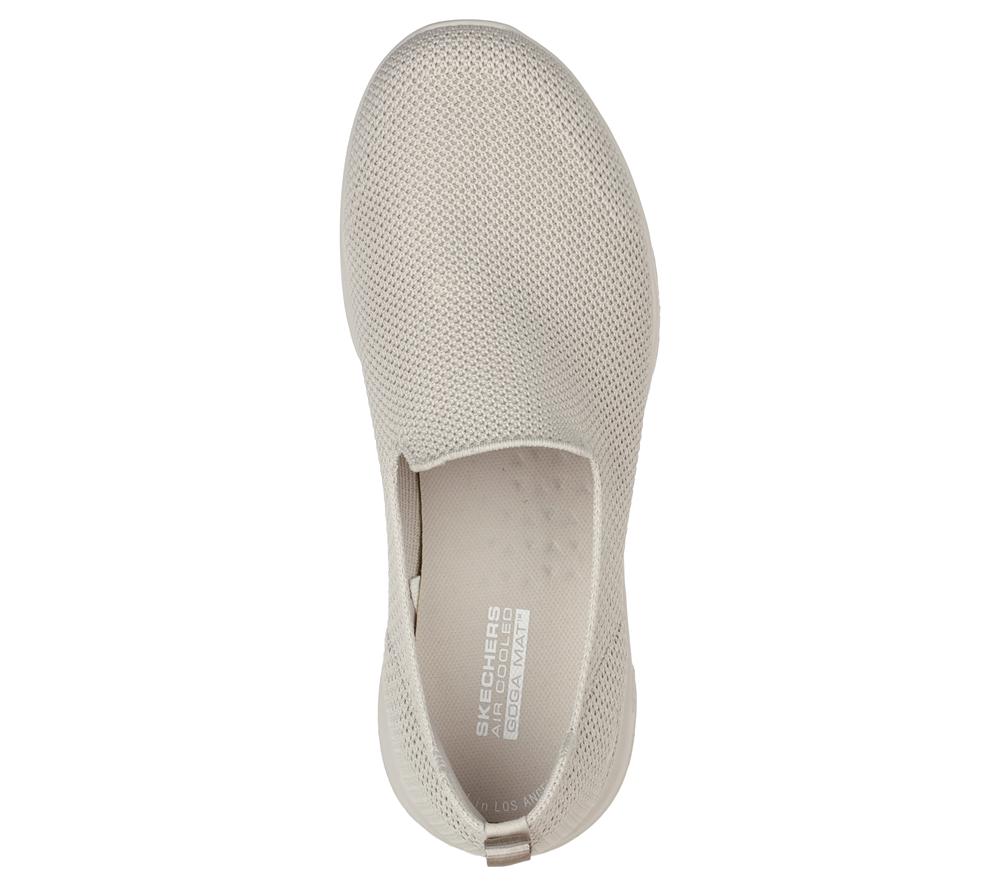 Women Skechers GO WALK Joy - Sensational Day Slip On Shoes Taupe Brown  USA |  3561-XJMTS