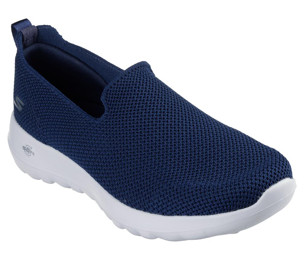 Women Skechers GO WALK Joy - Sensational Day Slip On Shoes Navy / White  USA |  2936-TFHOQ