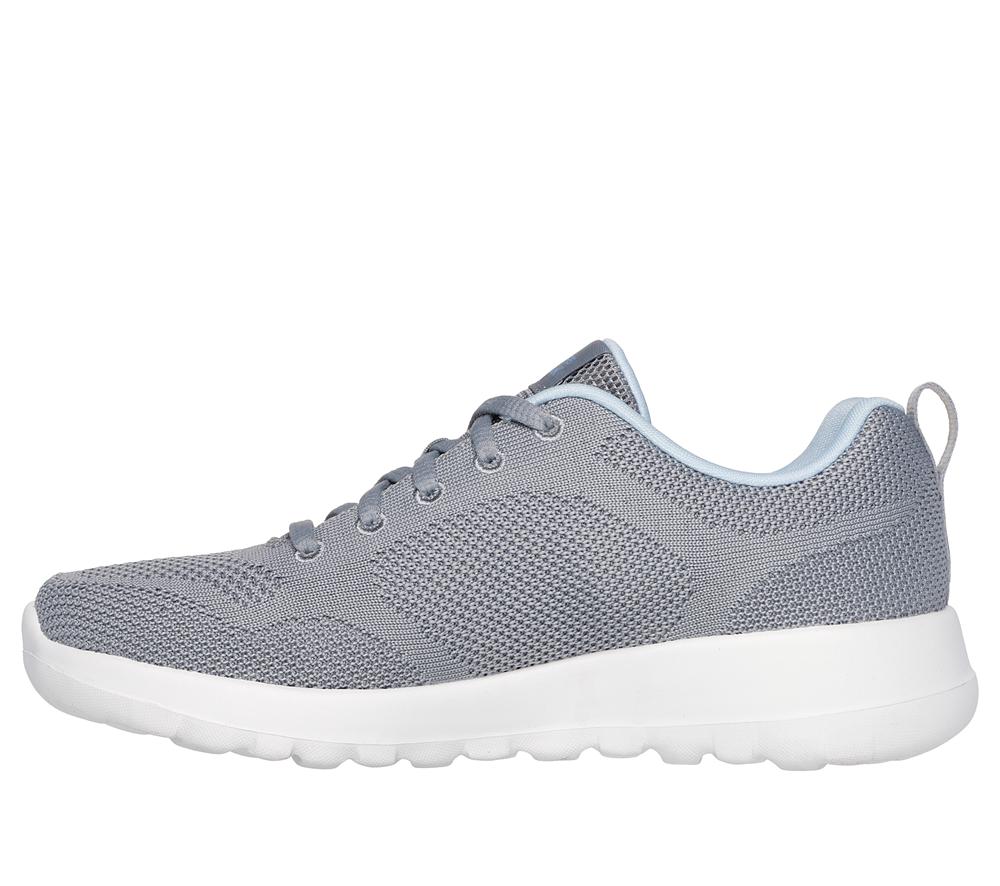 Women Skechers GO WALK Joy - Violet Sneakers Grey / Blue  USA |  1634-UFZMH