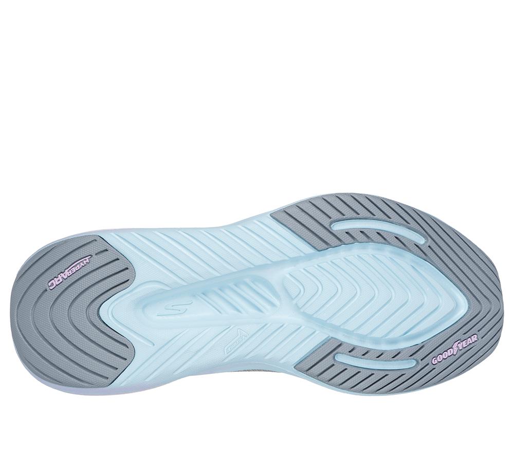 Women Skechers GO WALK MAX Walker - Vea Lace Up Shoes Grey / Aqua  USA |  4359-HBKRU