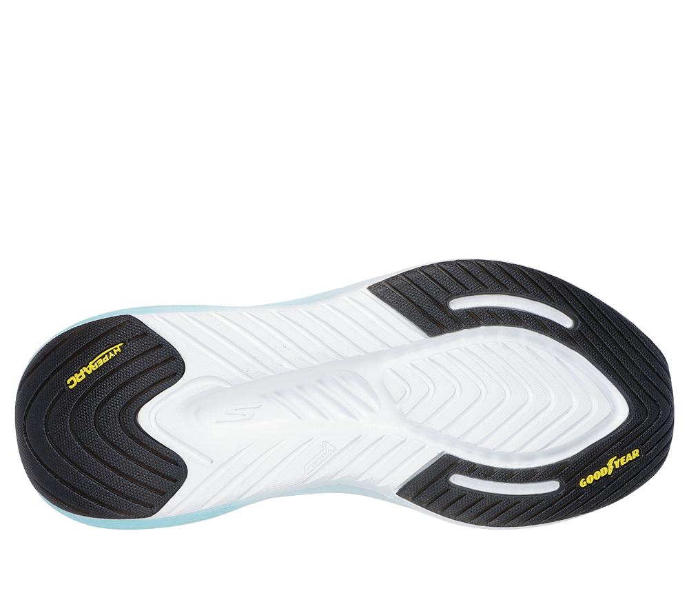 Women Skechers GO WALK Max Walker - Sally Slip On Shoes Black / Aqua  USA |  0519-RHKDS