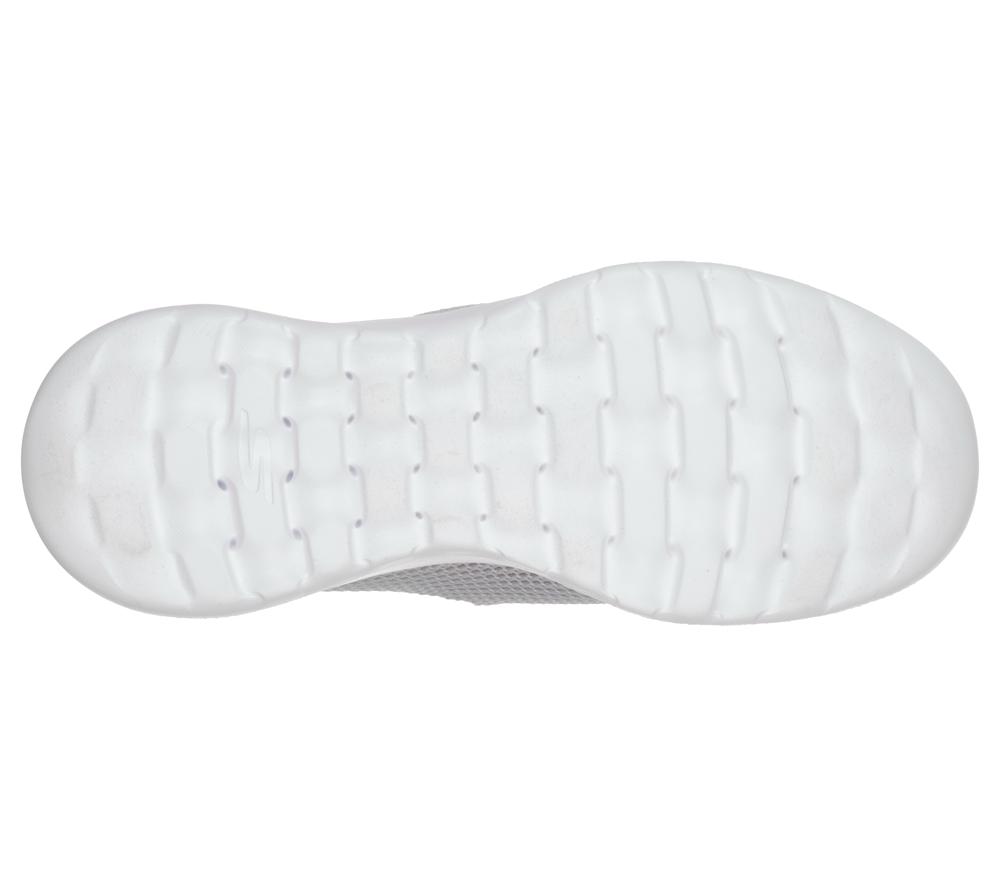 Women Skechers GOwalk Joy - Centerpiece Slip On Shoes Light Grey / Pink  USA |  1063-PLYKX