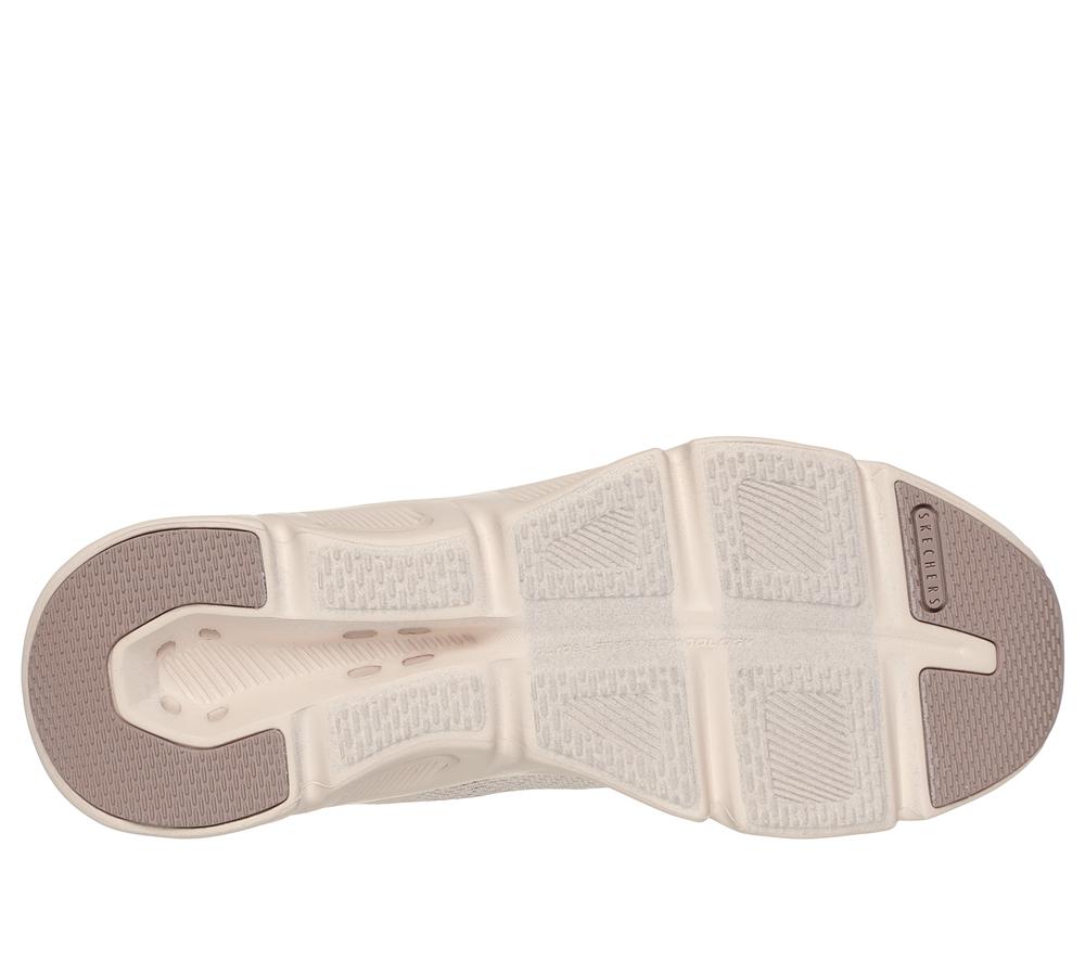 Women Skechers Glide-Step Gratify - Lume Lace Up Shoes Nude Natural Brown  USA |  2736-OBSQY
