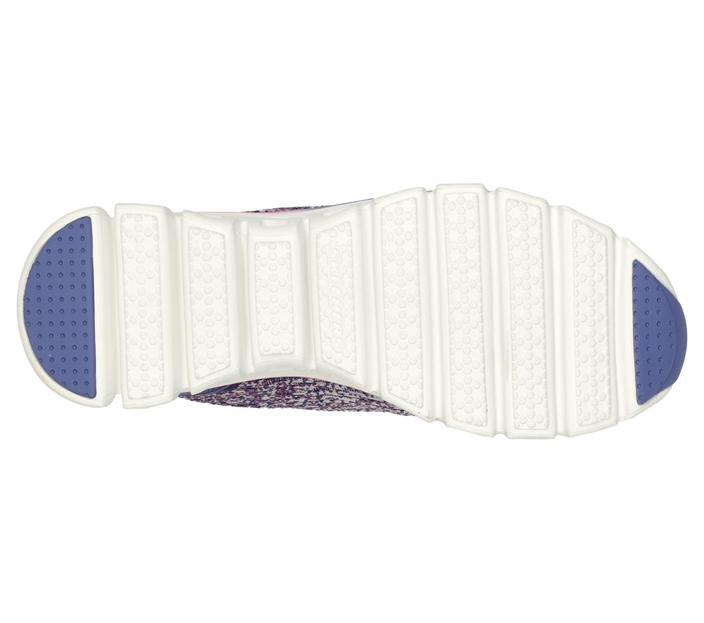 Women Skechers Glide-Step Sport - Head Start Lace Up Shoes Slate Light Navy Blue  USA |  4268-YBOVD