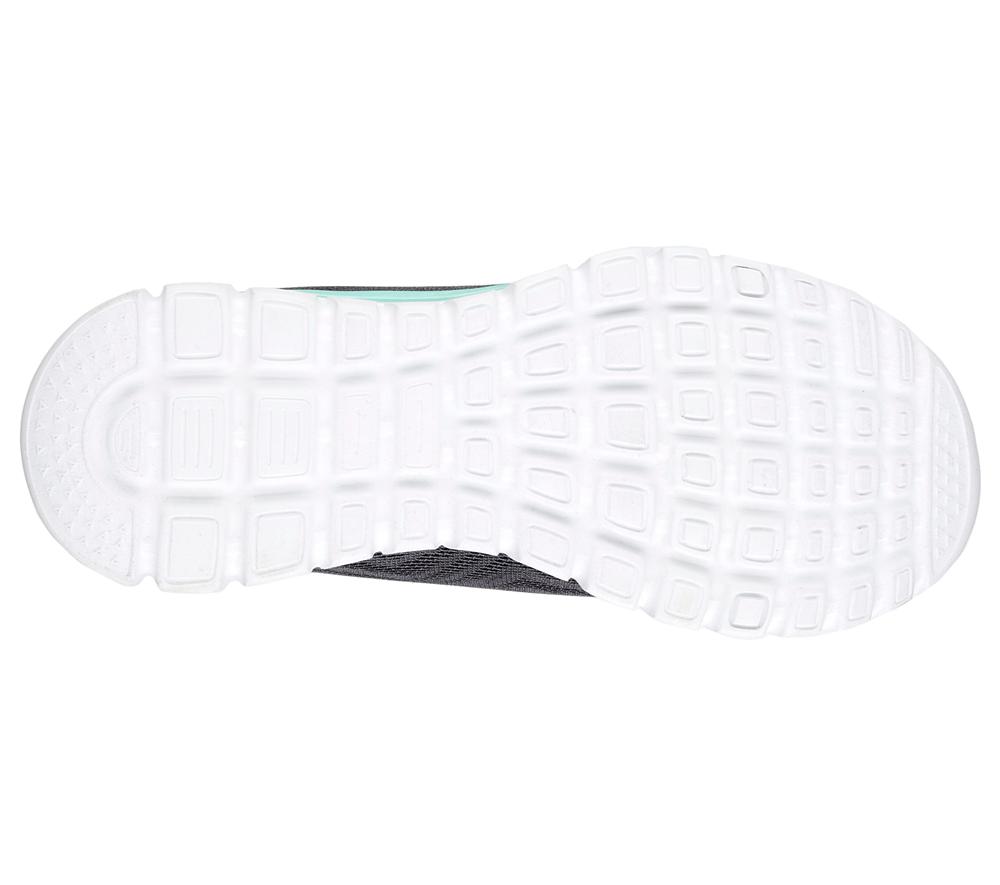 Women Skechers Graceful - Get Connected Lace Up Shoes Charcoal / Green  USA |  4309-ENAPS