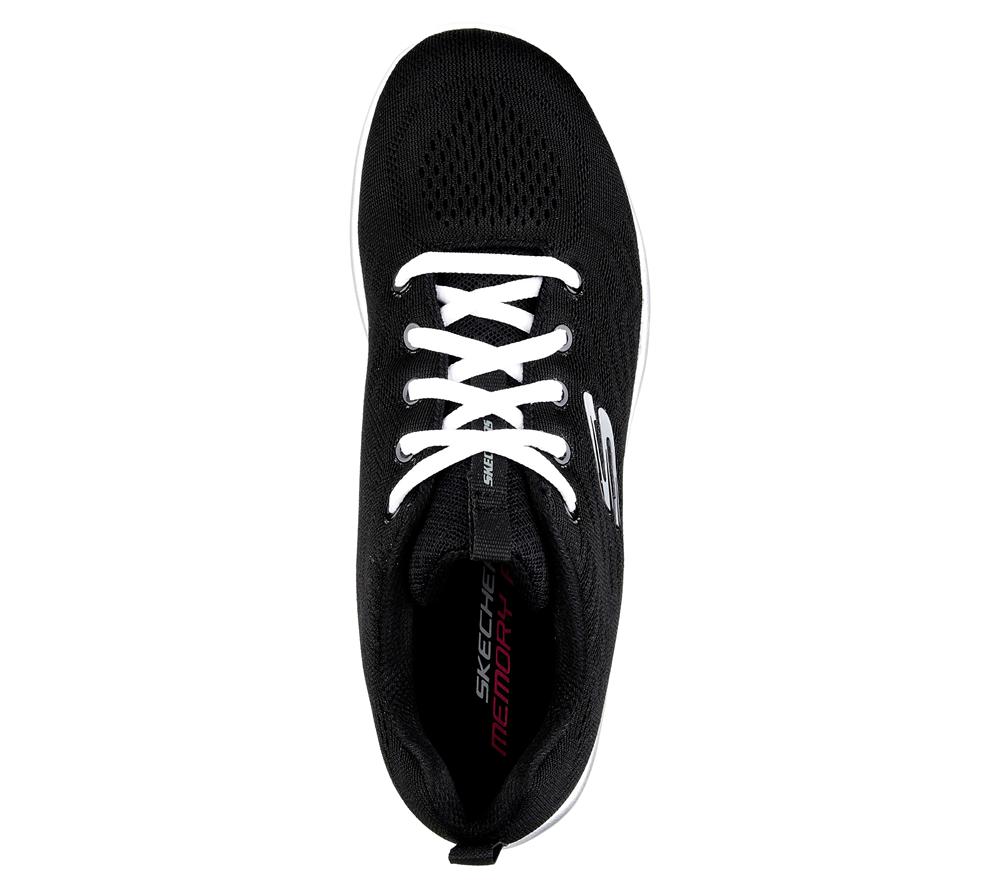 Women Skechers Graceful - Get Connected Sneakers Black / White  USA |  6048-SNPBX