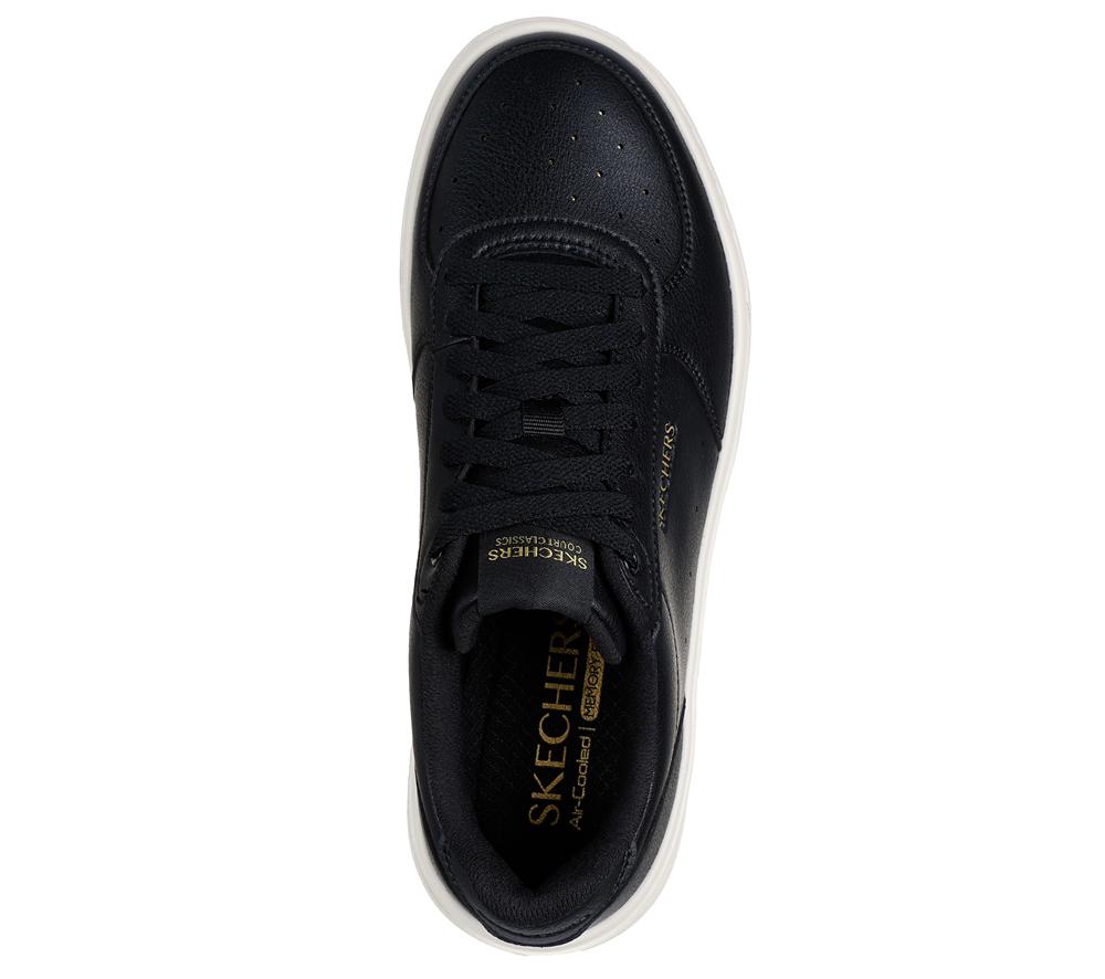 Women Skechers Grand 92 - Be Lifted Lace Up Shoes Black  USA |  7190-QRIWJ