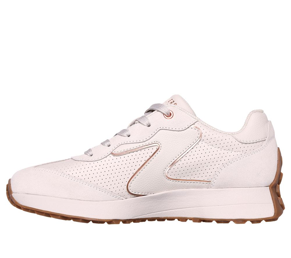 Women Skechers Gusto Lace Up Shoes Off White  USA |  7156-ZKICL