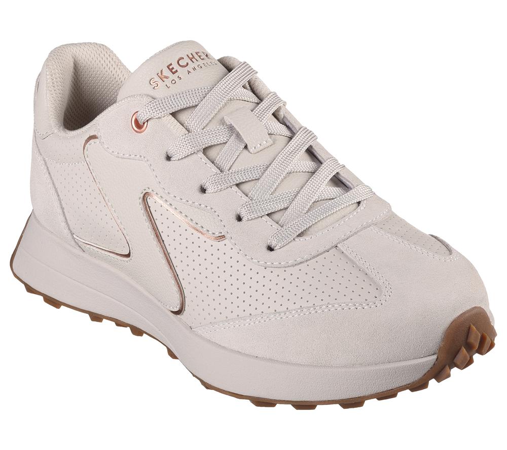 Women Skechers Gusto Lace Up Shoes Off White  USA |  7156-ZKICL