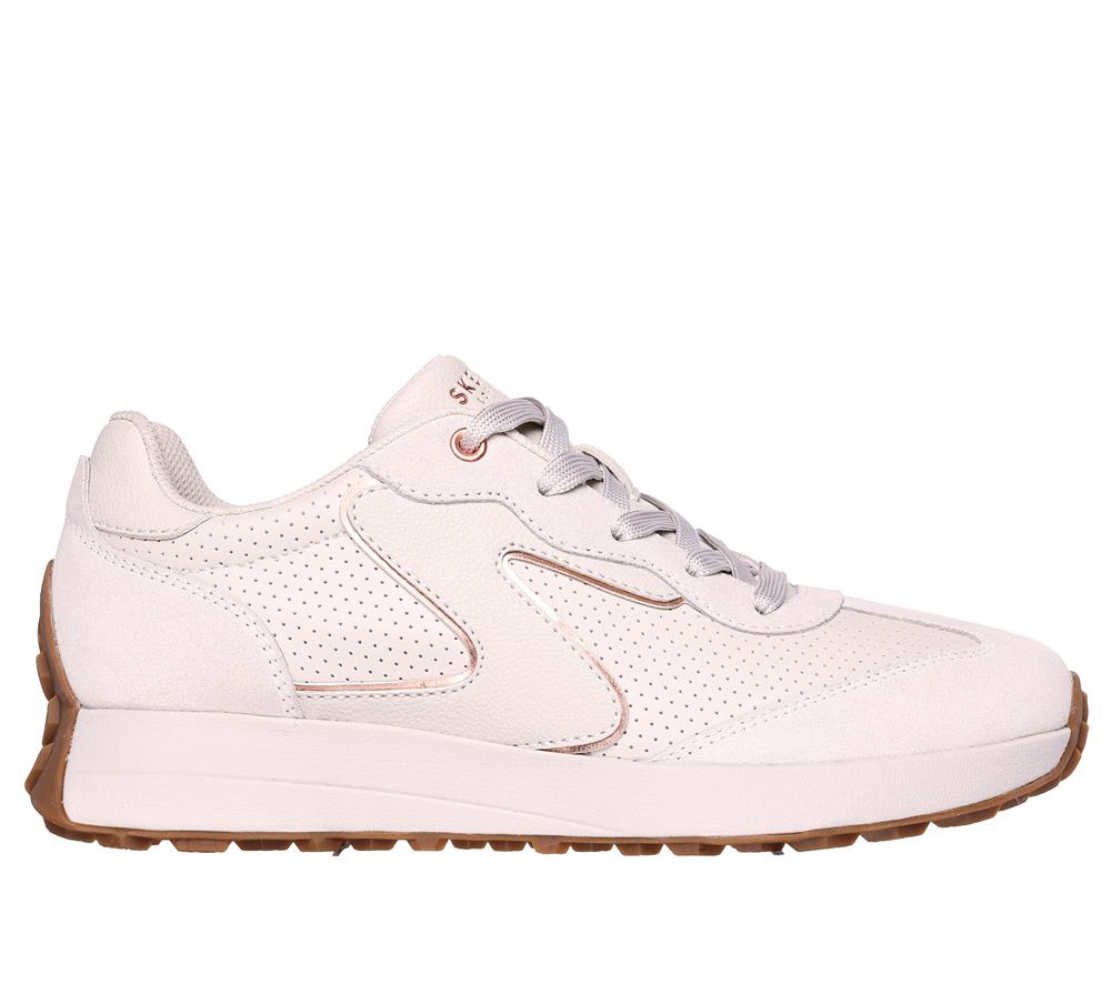 Women Skechers Gusto Lace Up Shoes Off White  USA |  7156-ZKICL