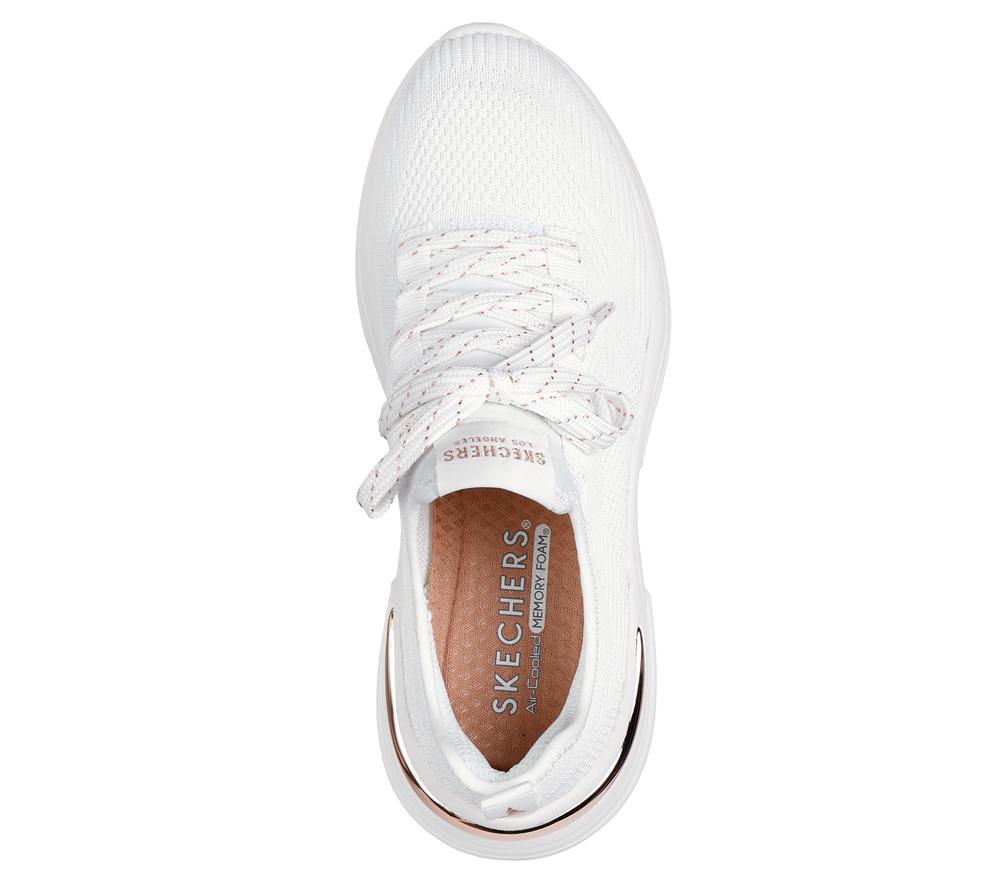 Women Skechers Hazel - Pretty Knitty Sneakers White  USA |  1857-DFZBM
