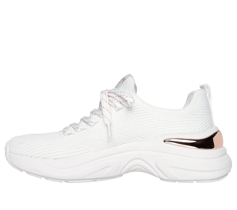 Women Skechers Hazel - Pretty Knitty Sneakers White  USA |  1857-DFZBM